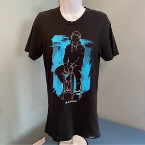 Ed Sheeran Official Division Tour 2017 Black Women's T Shirt Sz Small